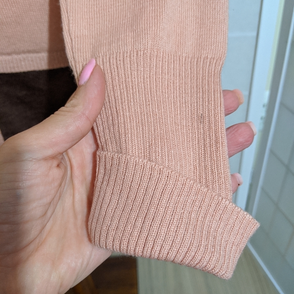 MERINO WOOL LONG CARDIGAN SWEATER Italian S - Picture 4 of 8